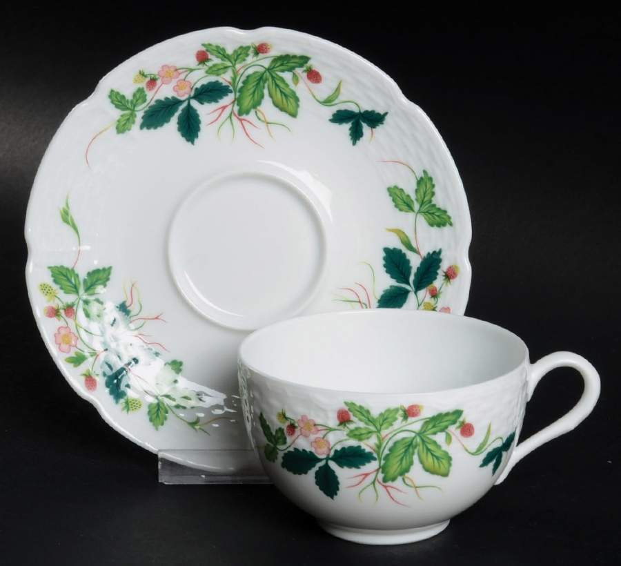 George Sand (Multicolor) Flat Cup & Saucer Set by Raynaud-1