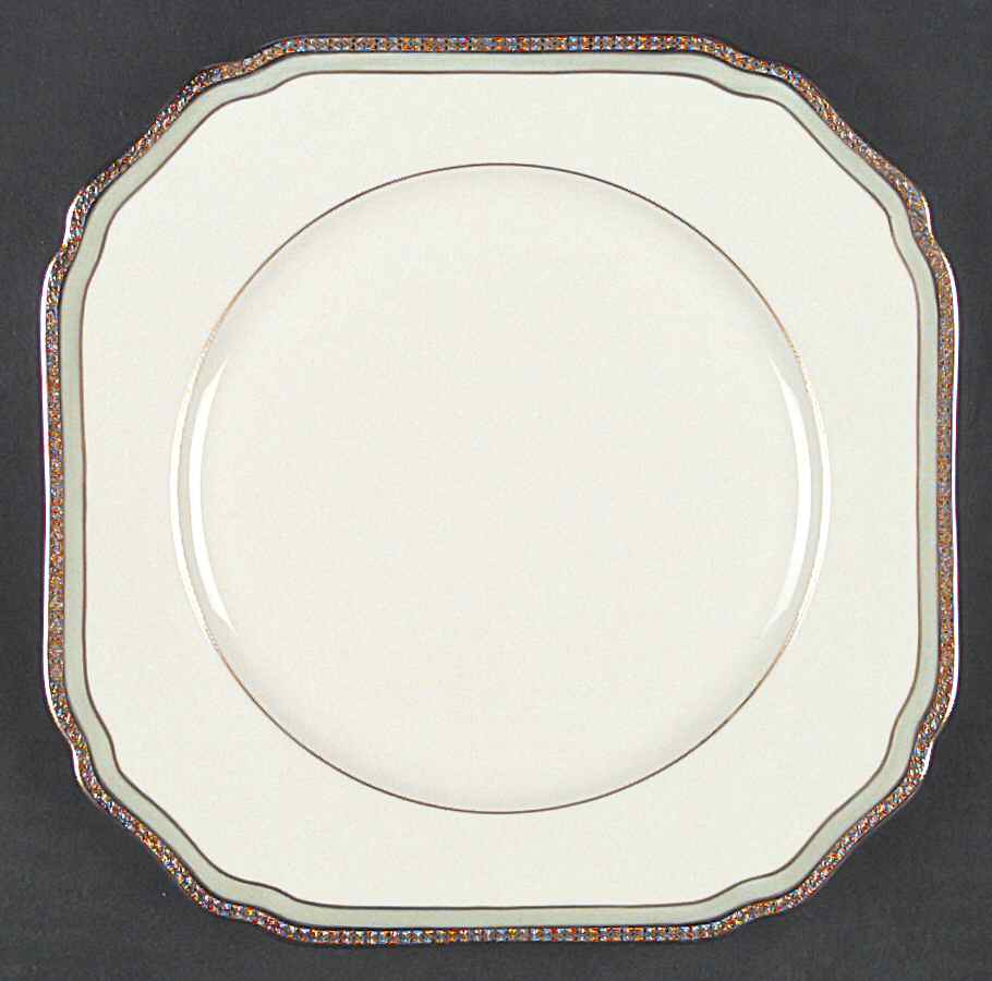 Lucretia Celeste Square Salad Plate by Royal York (Germany)-1