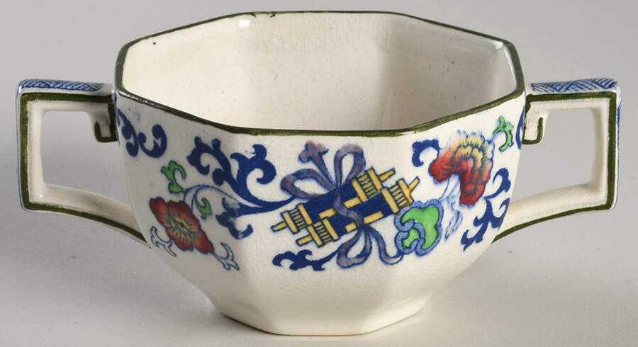 Nankin Flat Bouillon Cup by Royal Doulton-1