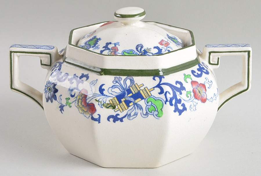 Nankin Sugar Bowl & Lid by Royal Doulton-1
