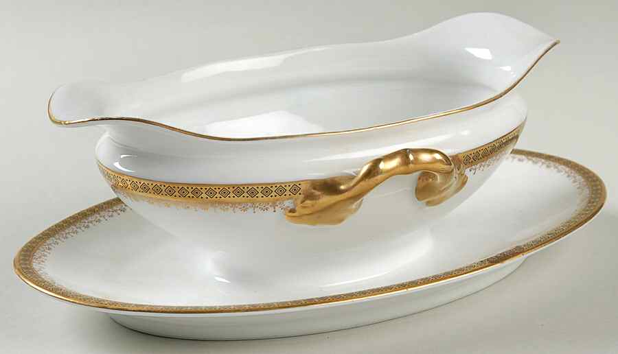 RSC39 Gravy Boat with Attached Underplate by Royal Schwarzburg-1