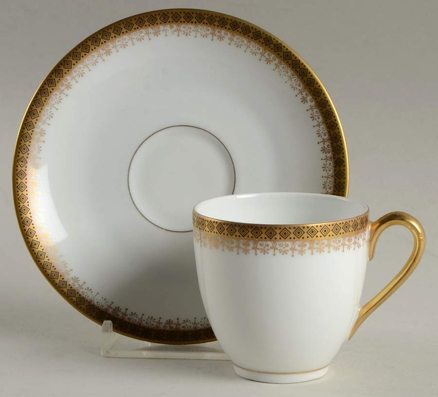 RSC39 Flat Demitasse Cup & Saucer Set by Royal Schwarzburg-1