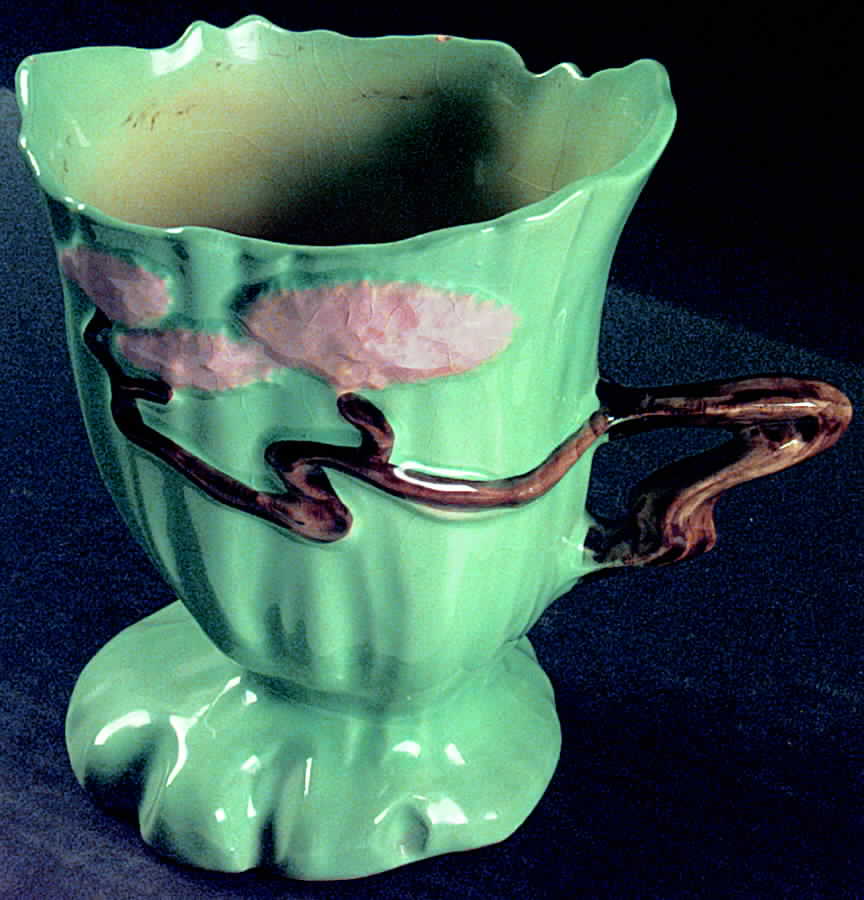 Ming Tree Jade Green 6" Footed Vase by Roseville-1