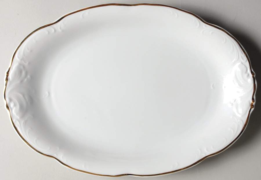RKT17 13" Oval Serving Platter by Royal Kent (Poland)-1