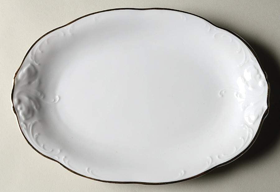 RKT17 11" Oval Serving Platter by Royal Kent (Poland)-1