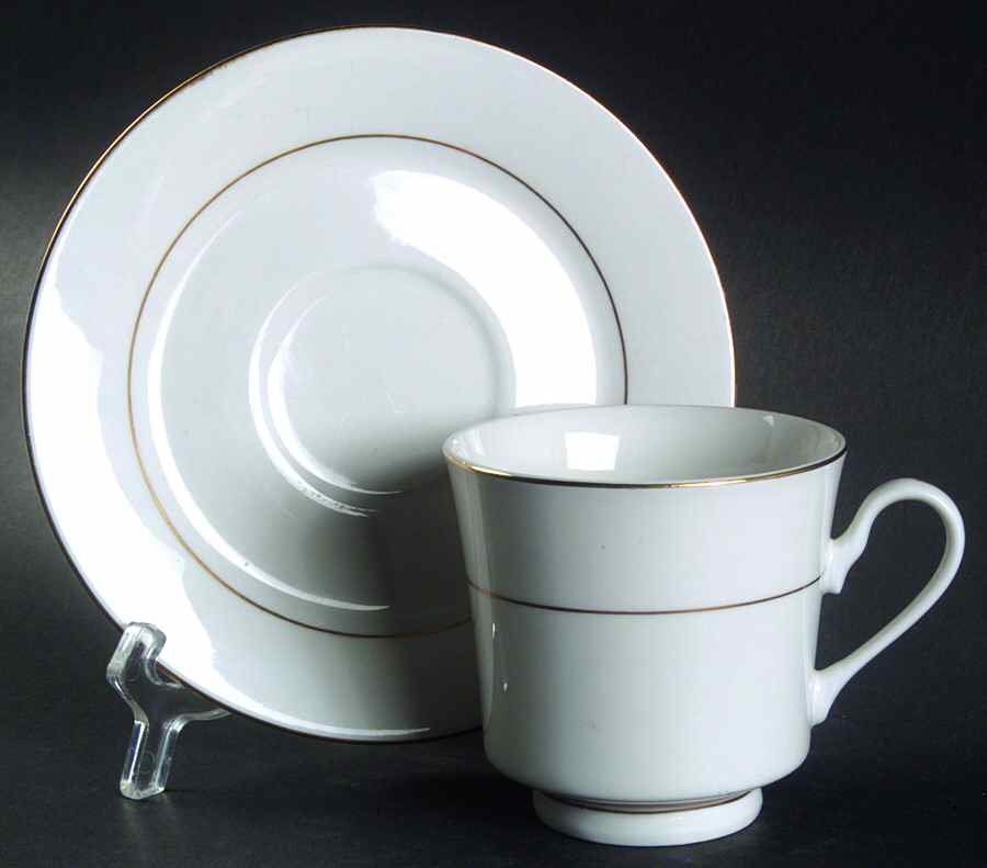 D'Or Footed Cup & Saucer Set by Royal Majestic-1