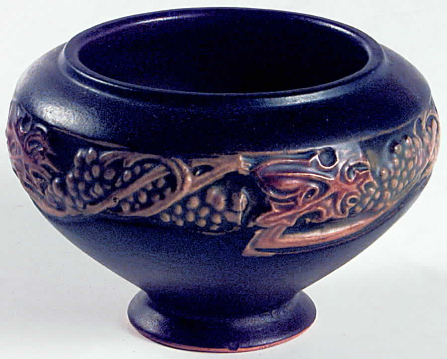 Rosecraft Vintage Brown Bowl Vase by Roseville-1