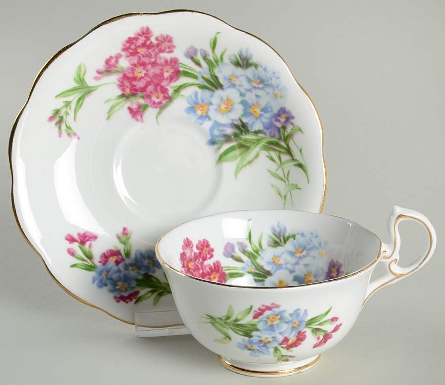 Princess Louise Footed Cup & Saucer Set by Royal Standard-1