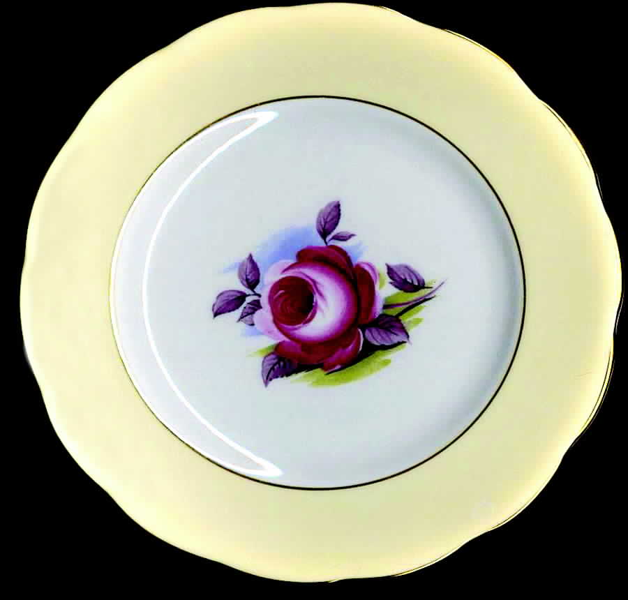 Painters Rose Bread & Butter Plate by Royal Albert-1