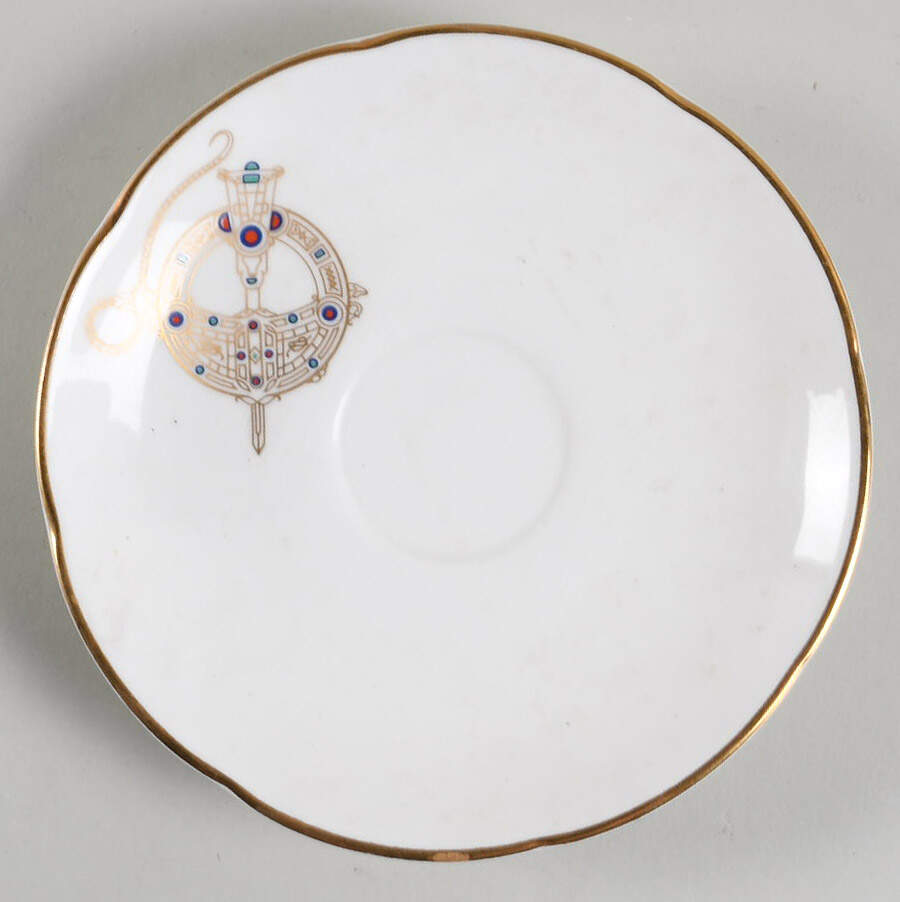 Tara Brooch (Scalloped) Saucer for Footed Cup by Royal Tara-1