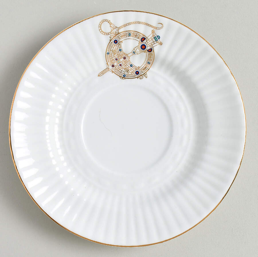 Tara Brooch (Scalloped) Saucer for Cream Soup Bowl by Royal Tara-1