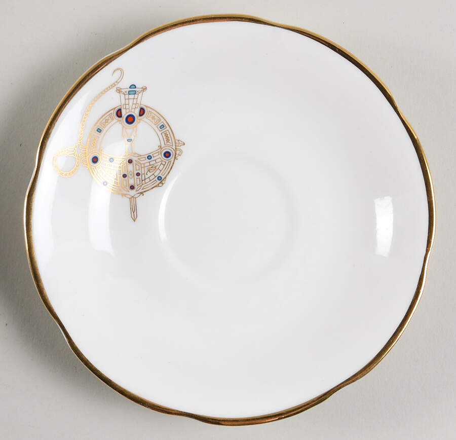 Tara Brooch (Scalloped) Saucer for Footed Cup by Royal Tara-1