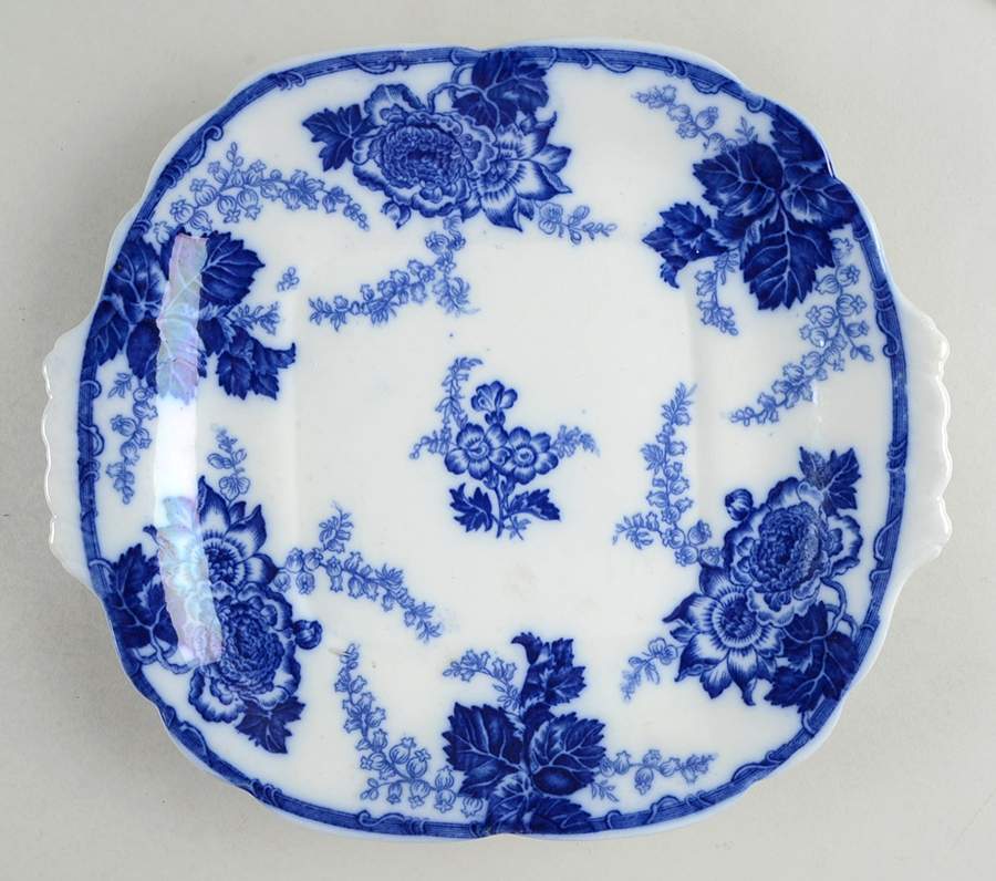 Messina Square Handled Cake Plate by Royal Cauldon-1
