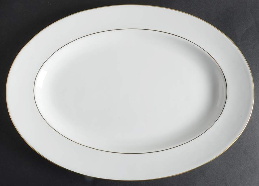Signature Gold 14" Oval Serving Platter by Royal Doulton-1