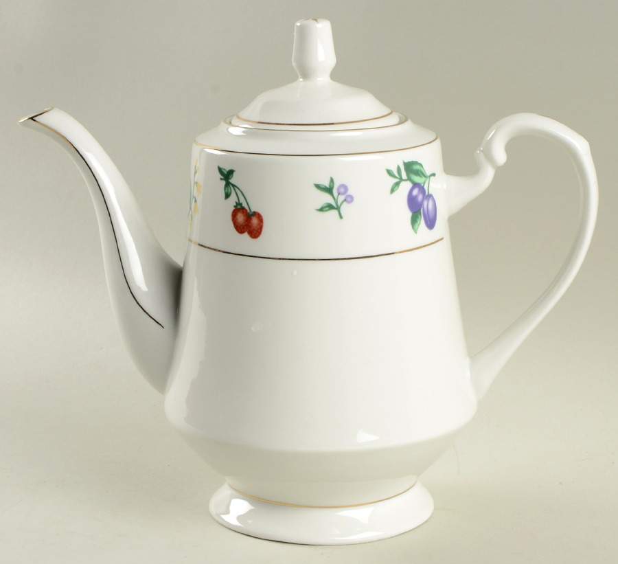 Chelsea (Gold Trim) Coffee Pot & Lid by Royal Majestic-1