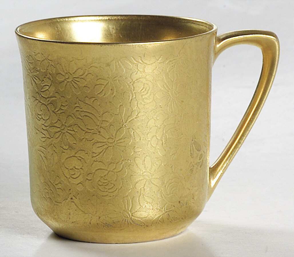 Rose and Daisy Flat Demitasse Cup by Reinhold Schlegelmilch-1