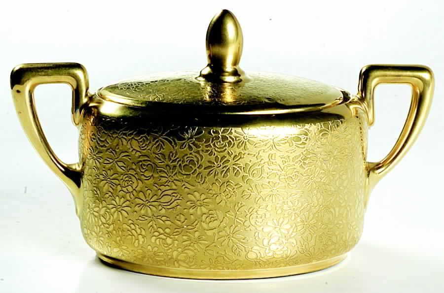 Rose and Daisy Sugar Bowl & Lid by Rosenthal - Continental-1