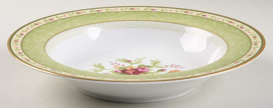 Seasons of Colour Spring Trellis Large Rim Soup Bowl by Royal Albert-1