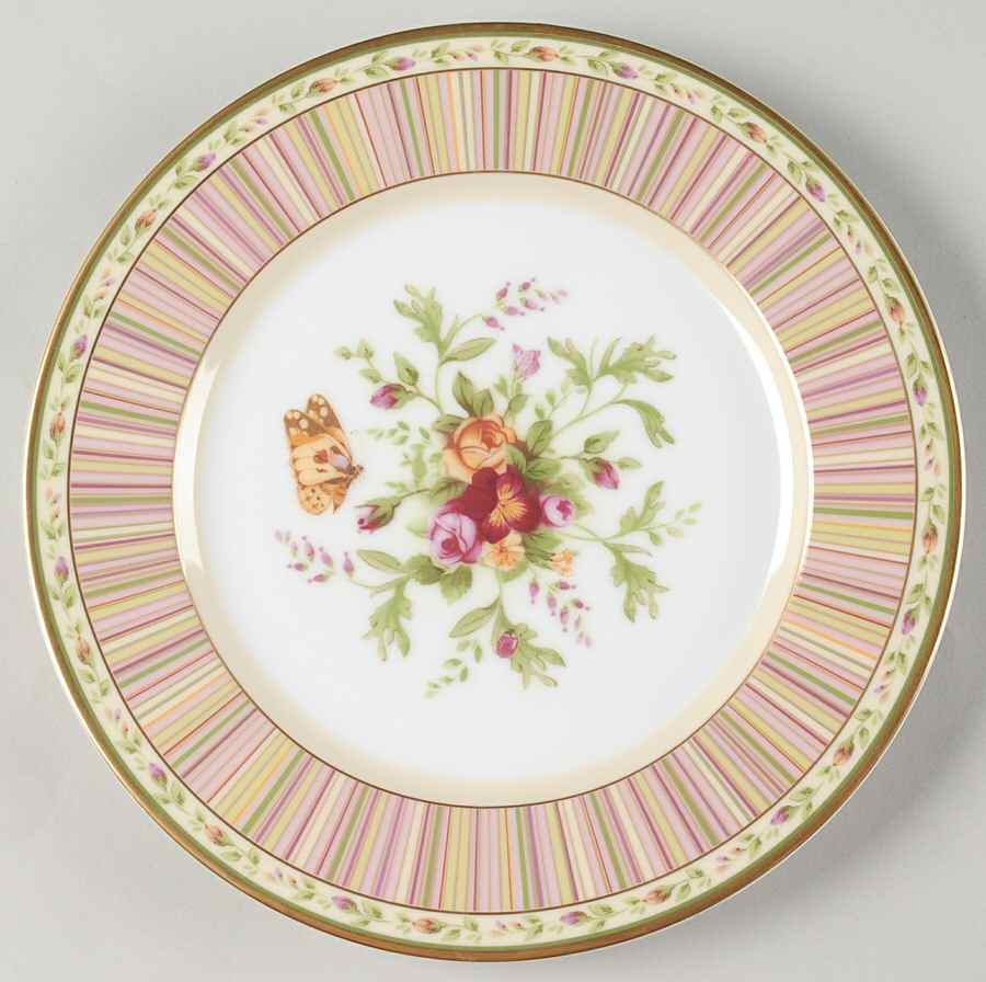 Seasons of Colour Spring Trellis Salad Plate by Royal Albert-1