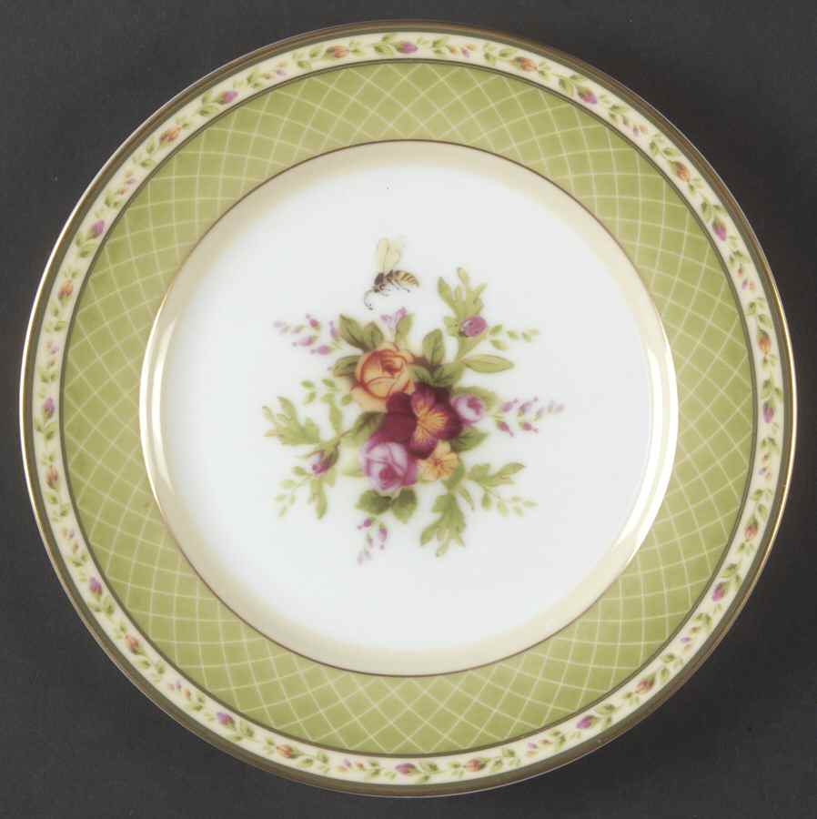 Seasons of Colour Spring Trellis Bread & Butter Plate by Royal Albert-1