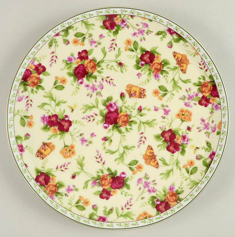 Seasons of Colour (Spring Chintz) Cake Plate by Royal Albert-1