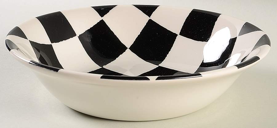 Chequers 9" Round Vegetable Bowl by Royal Stafford-1