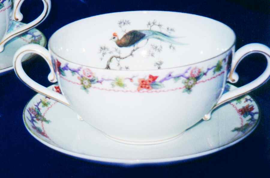 R1102 Flat Cream Soup Bowl & Saucer Set by Rosenthal - Continental-1