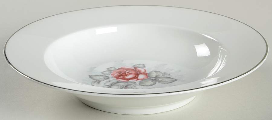 Gray Dawn Platinum (No Gray Band) Rim Soup Bowl by Rosenthal - Continental-1
