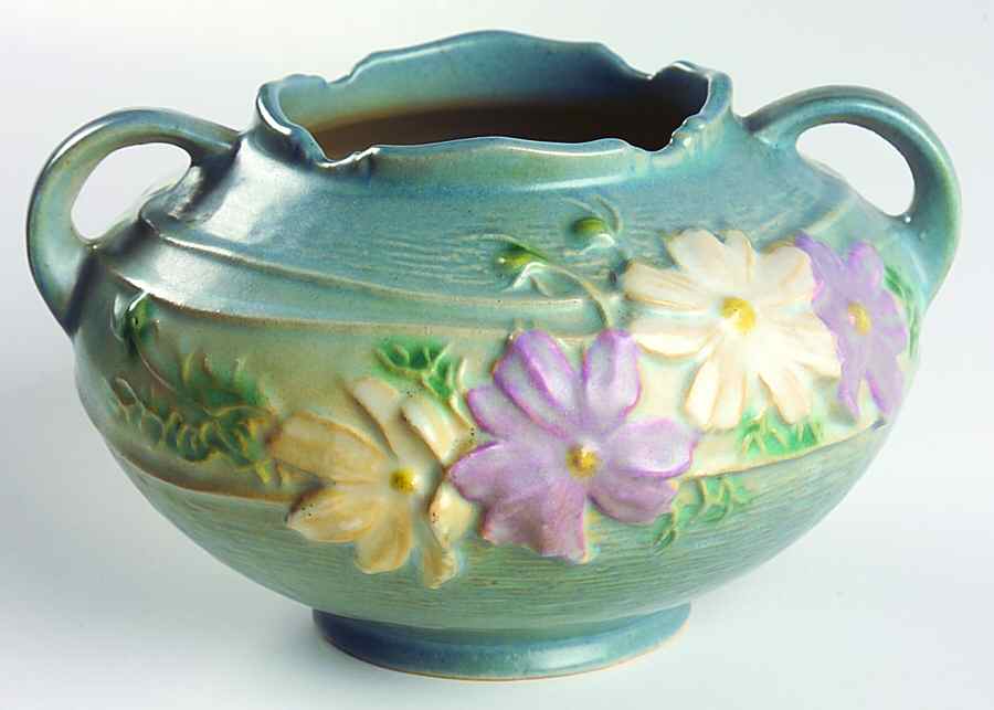 Cosmos Blue 4" Rose Bowl by Roseville-1