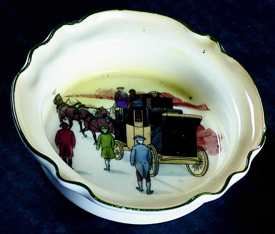 Coaching Days (Smooth, Earthenware) 4" Ashtray by Royal Doulton-1