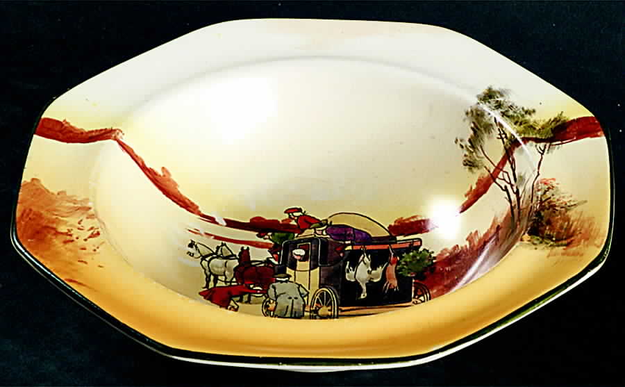 Coaching Days (Smooth, Earthenware) Round Butter No Lid by Royal Doulton-1