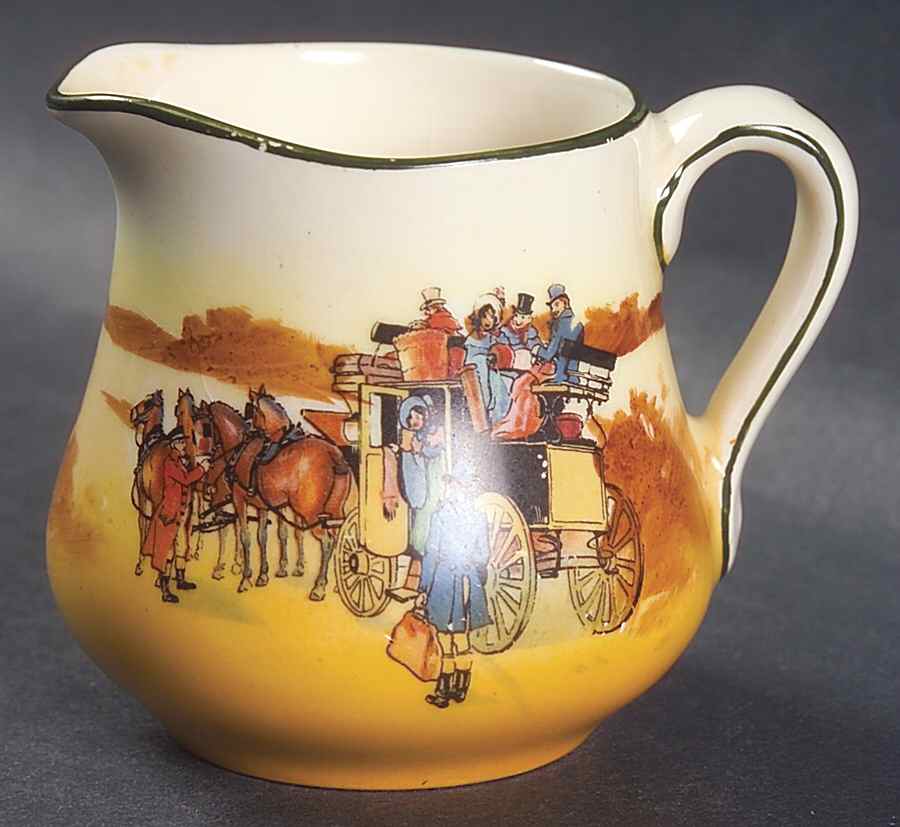 Coaching Days (Smooth, Earthenware) Mini Creamer by Royal Doulton-1