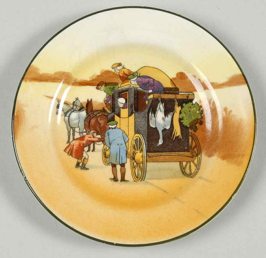 Coaching Days (Smooth, Earthenware) 4" Ashtray by Royal Doulton-1