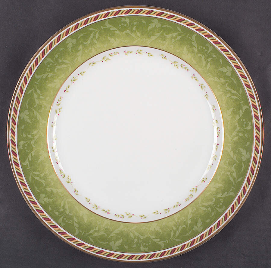 Seasons of Colour Green Dinner Plate by Royal Albert-1