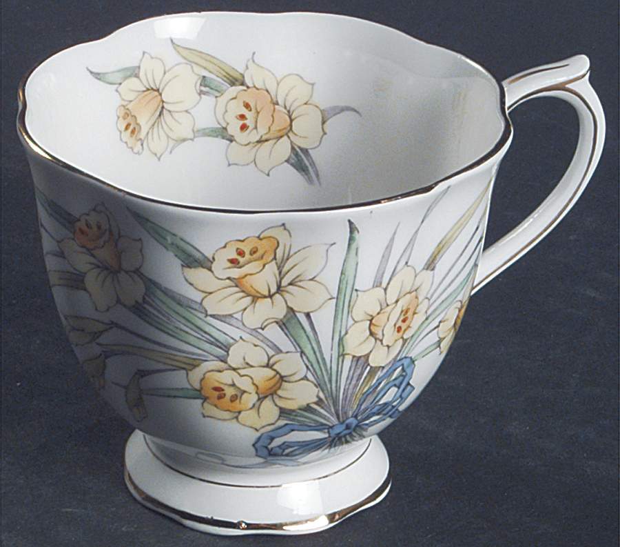 Flower of The Month (Countess Shape) Footed Cup by Royal Albert-1
