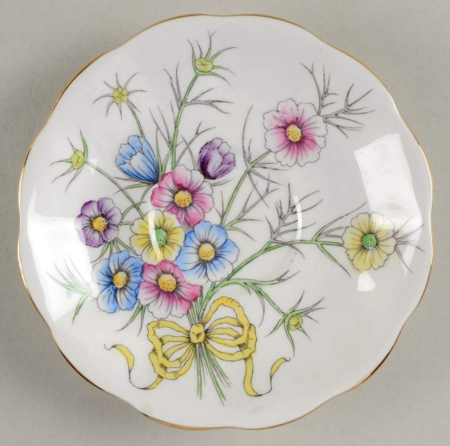 Flower of The Month (Countess Shape) Saucer for Footed Cup by Royal Albert-1