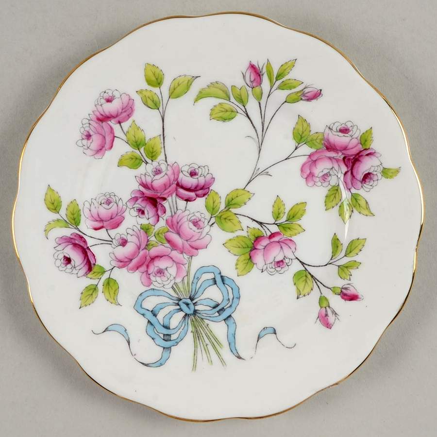 Flower of The Month (Countess Shape) Bread & Butter Plate by Royal Albert-1
