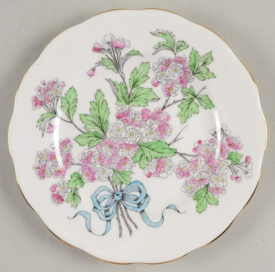 Flower of The Month (Countess Shape) Bread & Butter Plate by Royal Albert-1