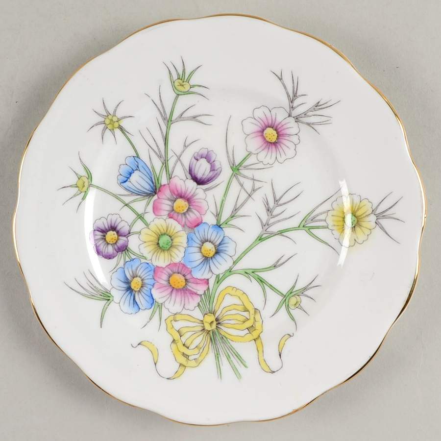 Flower of The Month (Countess Shape) Bread & Butter Plate by Royal Albert-1