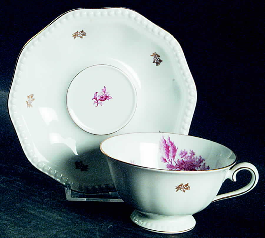 R1210 Footed Cup & Saucer Set by Rosenthal - Continental-1