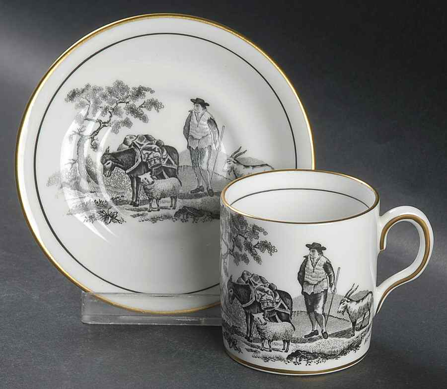 RCH27 Flat Demitasse Cup & Saucer Set by Royal Chelsea-1