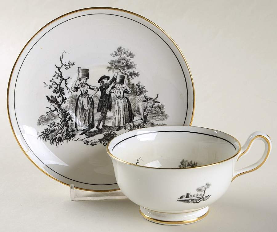 RCH27 Footed Cup & Saucer Set by Royal Chelsea-1