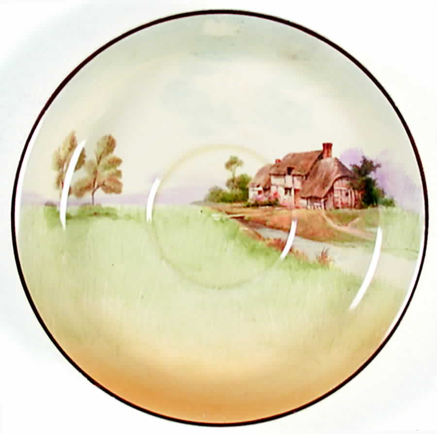 English Cottages a (Smooth) Saucer by Royal Doulton-1