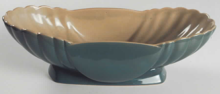 Mayfair Green Centerpiece/Console Bowl by Roseville-1