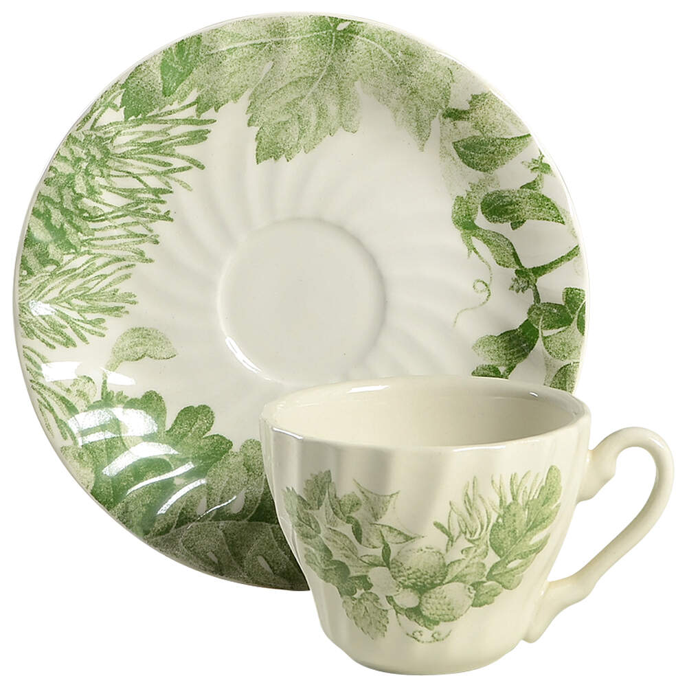 Arcadia Flat Cup & Saucer Set by Royal Gallery-1