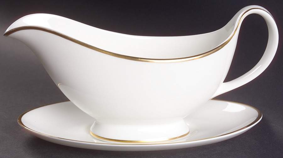 Alice (Classic Shape) Gravy Boat & Underplate by Royal Doulton-1