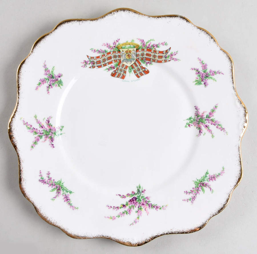 Tartan Series 9" Square Cake Plate by Royal Stafford-1