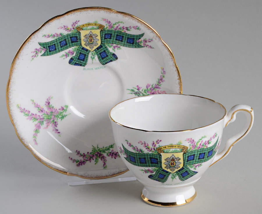 Tartan Series Footed Cup & Saucer Set by Royal Stafford-1
