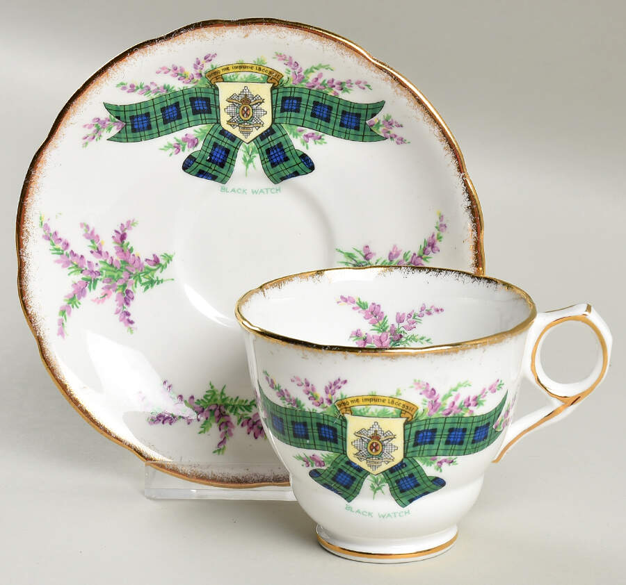 Tartan Series Footed Cup & Saucer Set by Royal Stafford-1