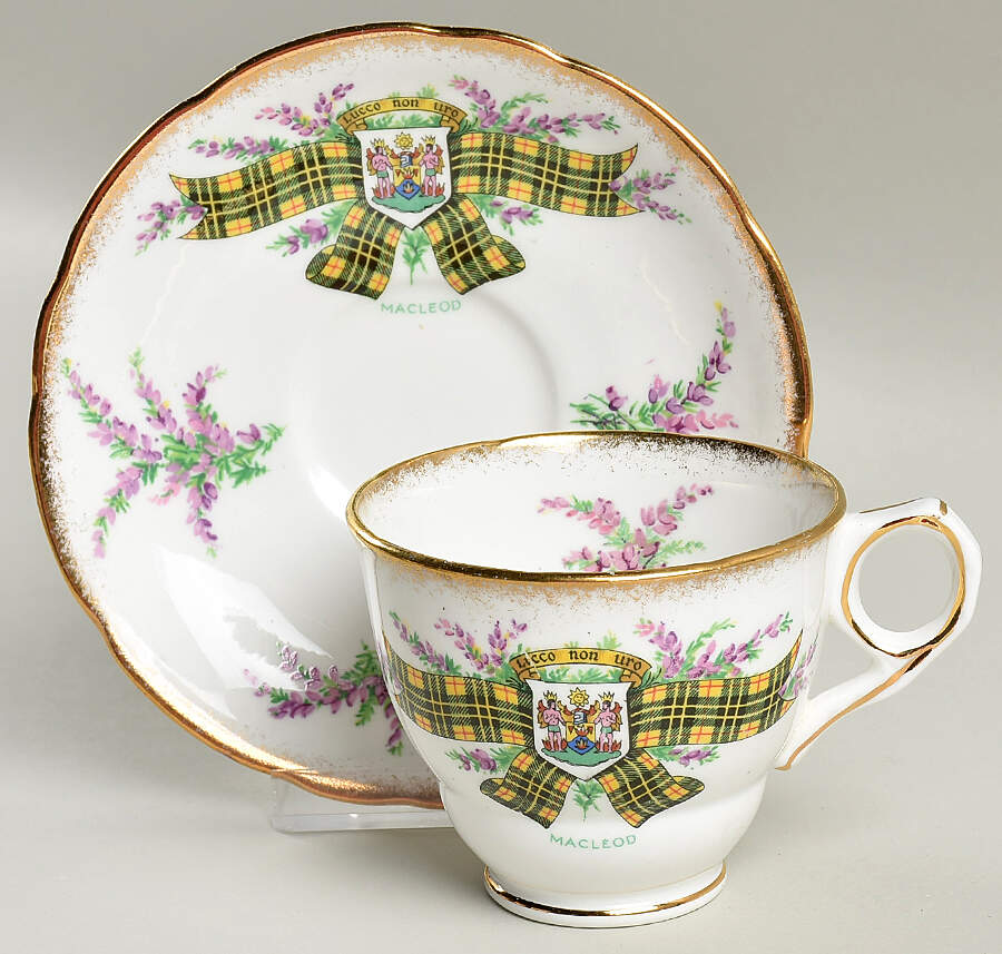 Tartan Series Footed Cup & Saucer Set by Royal Stafford-1